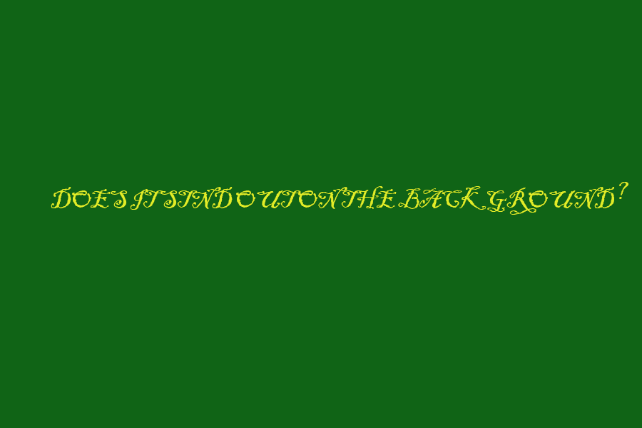 Yellow text on a green background in a cursive font for Basic Site Design